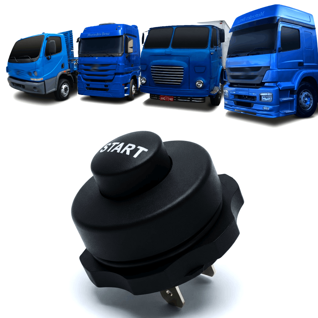 Botão Partida A Frio Universal Start 12v 24v Buzina Pulso 3455457314 / 9221082 / IM11038S / 0005453914 / 3215450114