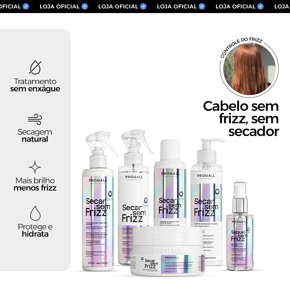 Tratamento Completo Antifrizz Sem Secador: Blindagem contra Umidade | Secar sem Frizz