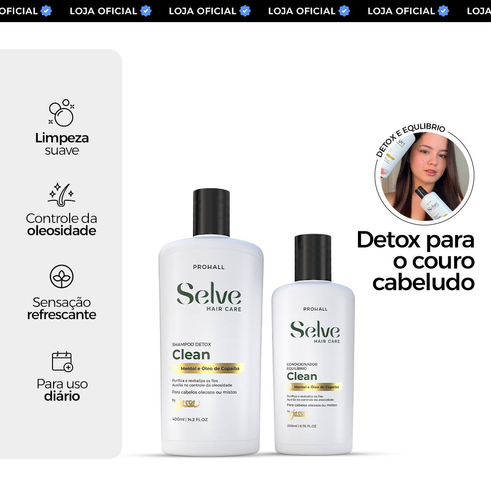 Kit Detox Equilibrante para Couro Cabeludo Saudável e Fios Leves