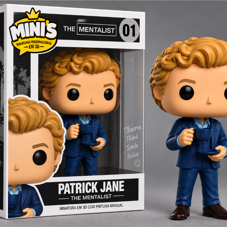 Boneco Colecionavel PATRICK JANE THE MENTALIST (EXCLUSIVO) — imagem 2 de 2