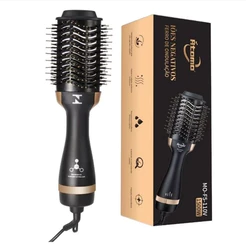 Escova Secadora 3 em 1 1500W Profissional | Seca Alisa Modela Cabelos Escova Quente Secador