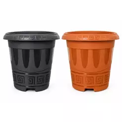Kit com 5 Vasos Plásticos 9L para Flores, Mudas e Temperos
