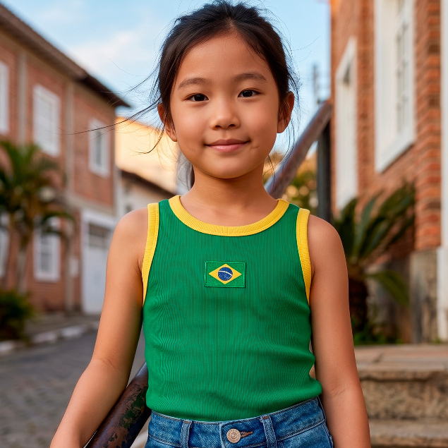 Regata infantil em ribana Brasil Fakini menina