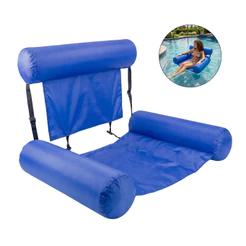 Boia Cadeira Poltrona Flutuante Piscina Telinha Ajustavel Importway Azul