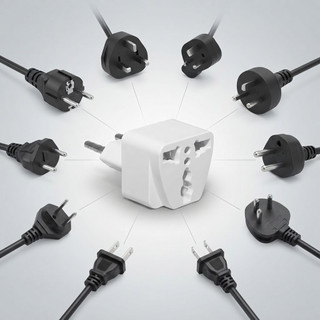 Adaptador de Tomada Internacional Tomada Padrão Brasil Itália TOM-5267