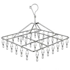 Varal Aço Inox Suspenso Meias Calcinha e Roupa Intima Apartamento Lavanderia -40 Prendedores