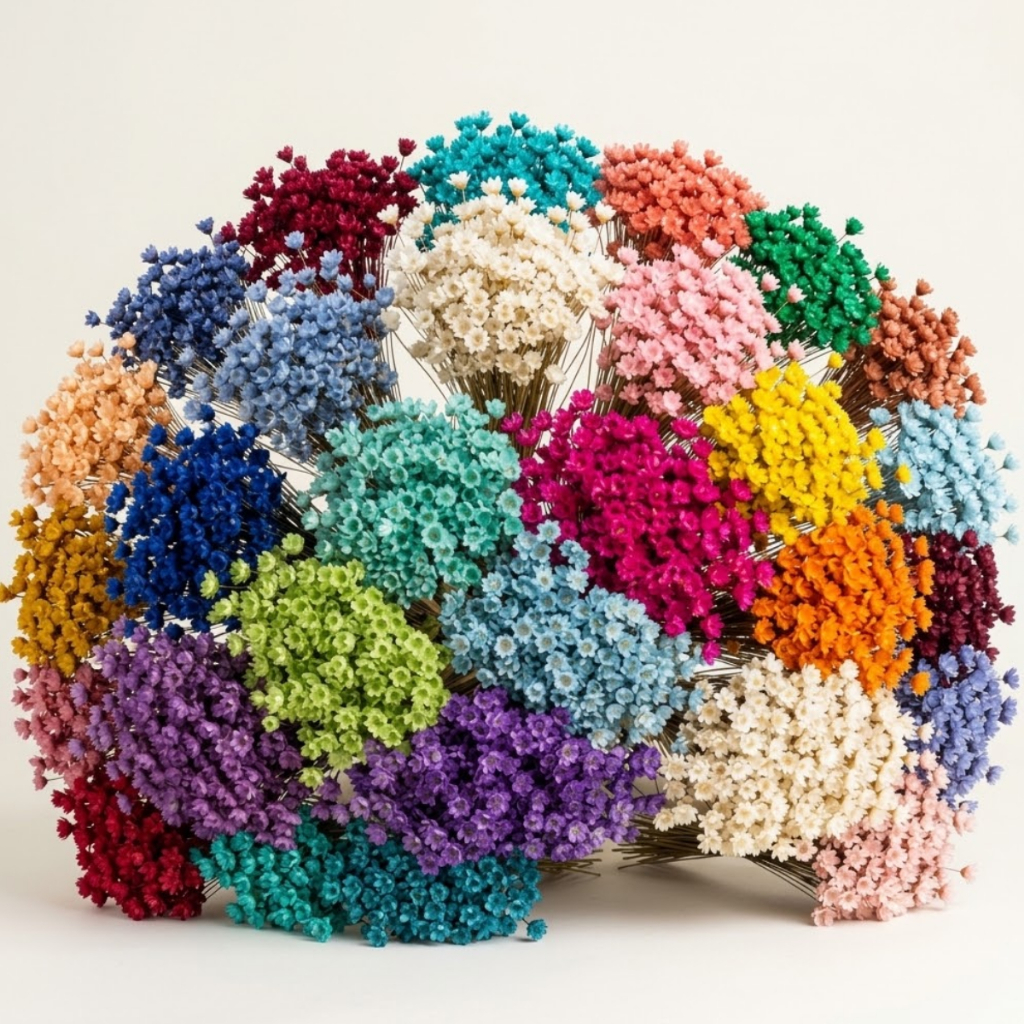 Flor Sempre Viva Seca Colorida Buquê para Arranjos Decoração Artesanato Lembrancinhas