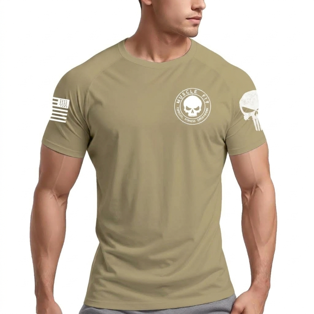 Camiseta Dry Fit Original Masculina Caveira Fitness Academia Muscle Fit