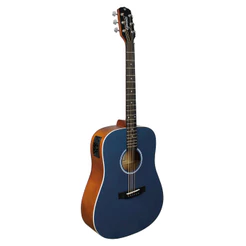 Violao Giannini Gdc-1 Ceq Ctb El/ Ac Dreadnought Satin Blue