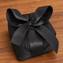 40 PAPEL PARA BEM CASADO PRETO + 40 CELOFANE BEM CASADO (CHOCO)