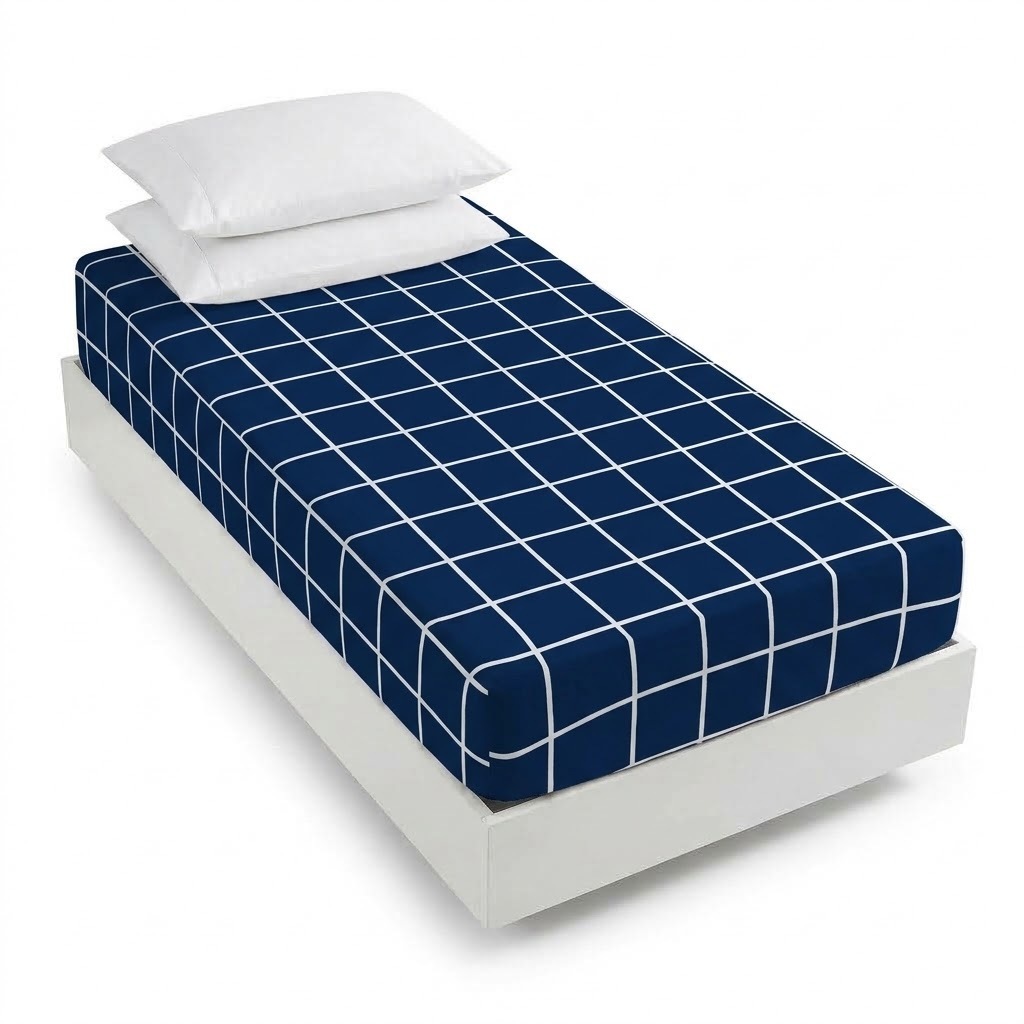 Lençol Avulso Solteiro Algodão Micropercal Estampado 400 Fios