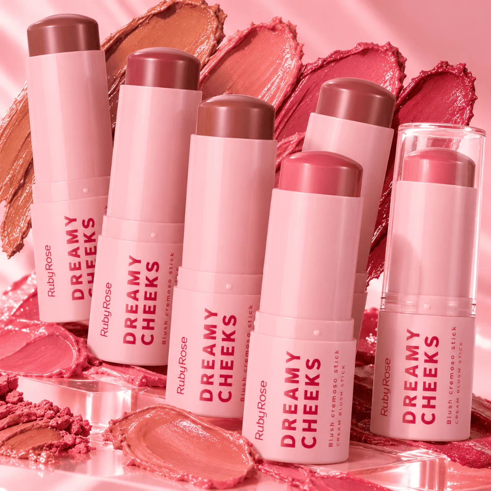 Blush Cremoso Stick Ruby Rose - Dreamy Cheeks MAQUIAGEM base bronzer blush
