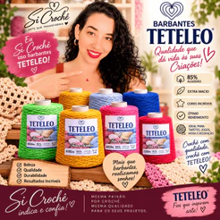 Barbante TeTeLeo e Si Do Croche Sem Poeira Não Desbota Fio Nº6 – Ideal para Crochê, Tricô e Artesanato Fios e Sonhos