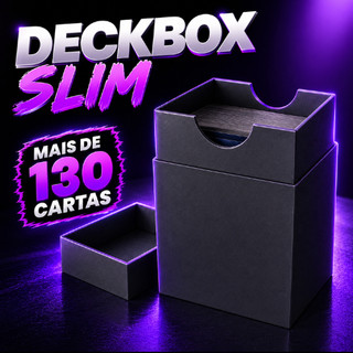 DECKBOX SLIM BASIC PREMIUM PARA TCG  | SUPORTA ATÉ 130 CARTAS | COMPACTA E RESISTENTE