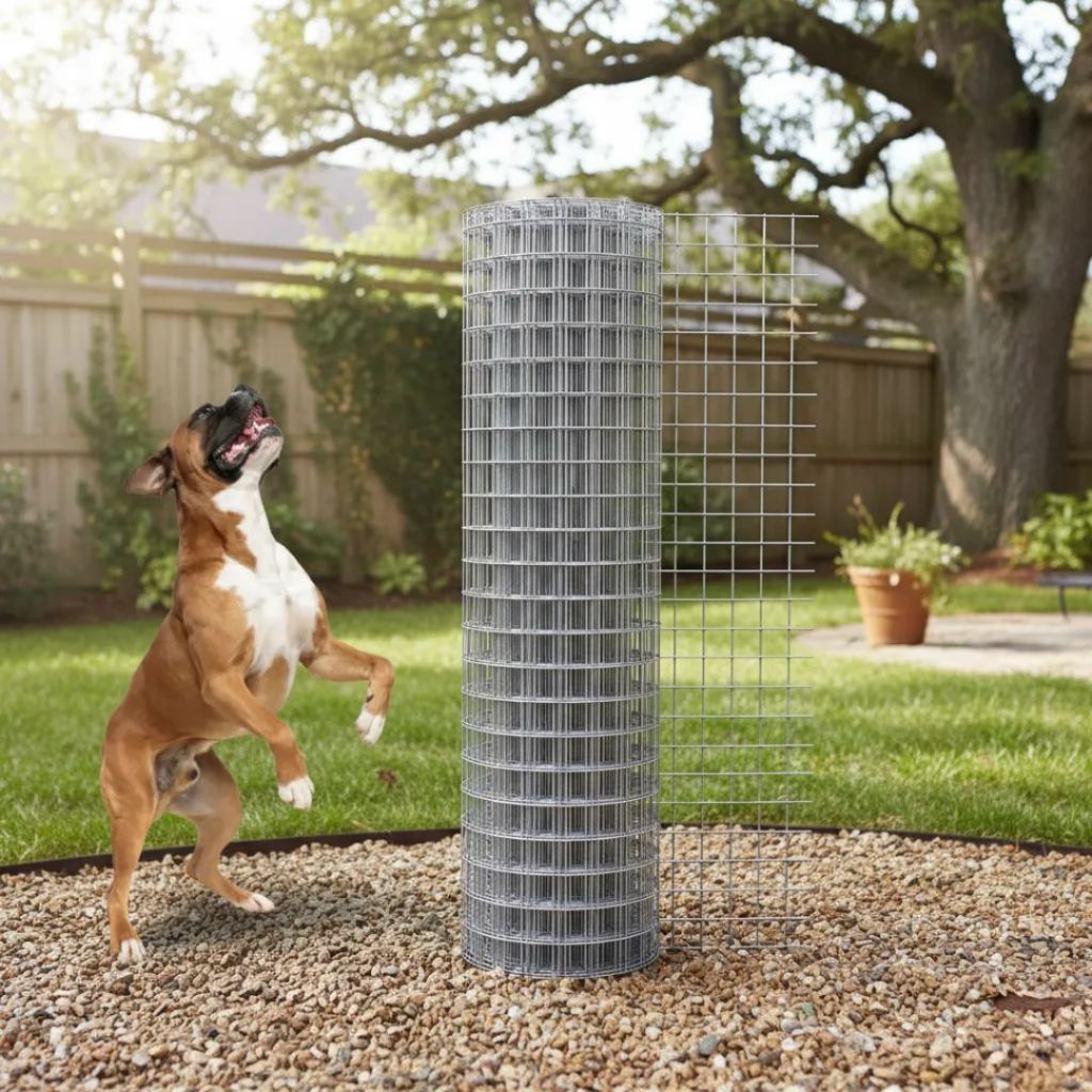 Tela Cerca Grade Portão alt. 1,20M para Cachorro Gato Malha 5x5cm Reforçada Galvanizada Canil Gatil