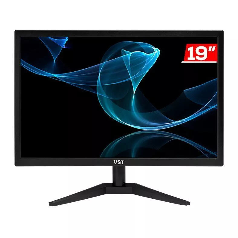 Monitor VST 19, 19 Pol, HD, 5ms, 60Hz, HDMI/VGA, VST-VST19-BL01 — imagem 1