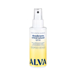 Desodorante Spray Cristal Natural Coco & Frutas Amarelas Vegano 120ml Alva