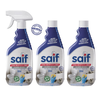Tira Mofo e Limo Gatilho 500ml Saif Paredes Gesso e Rejuntes