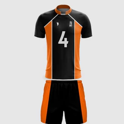 Kit Camiseta e Calção Haikyuu Karasuno Volei Anime- PRETO