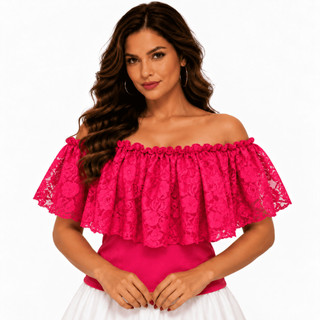 Blusa Ciganinha Elastano Sem Manga Varias Cores Umbanda e Candomblé