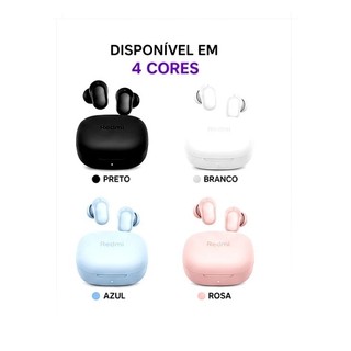 Fone de Ouvido Redmi Buds 6 Play Bluetooth 5.4, 20h de Reprodução e Resistência IPX4