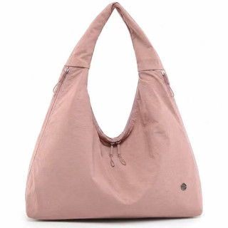 Bolsa de Axila Nylon Leve Hobo Tote Feminina Grande Capacidade Estilo Esportivo Casual Para Trabalho Viagem