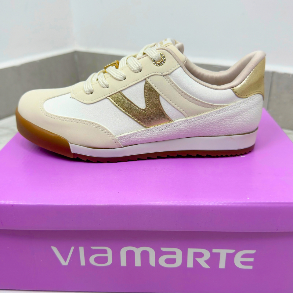 Tênis Sapato Feminino Via Marte Urbano Casual Confortável Estilo Retrô Dia a Dia — imagem 2 de 2