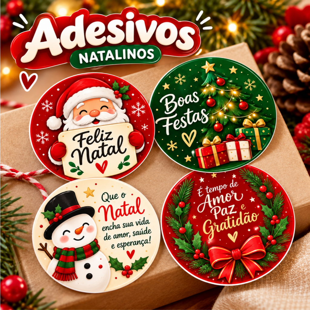 kit Adesivos de Natal - Artes Variadas