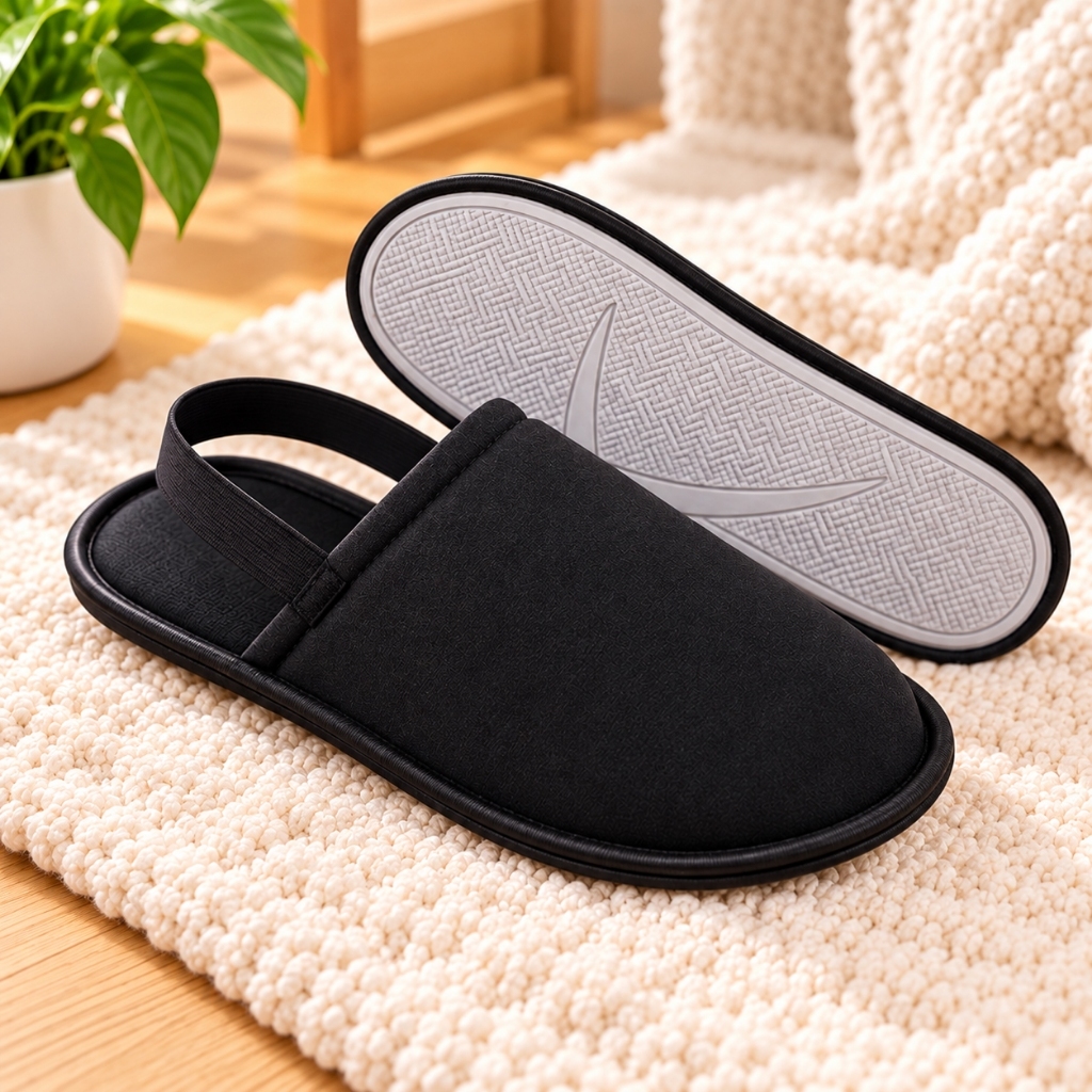Pantufa Ortopédica com Elástico Antiderrapante Chinelo Anatômico Confortável e Macio