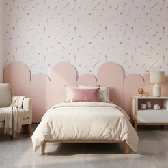 Painel Ripado Shiplap Nuvem MDF Cru 2,85m Quarto Infantil Bebê Cabeceira Parede Decoração Kit 8 Peças