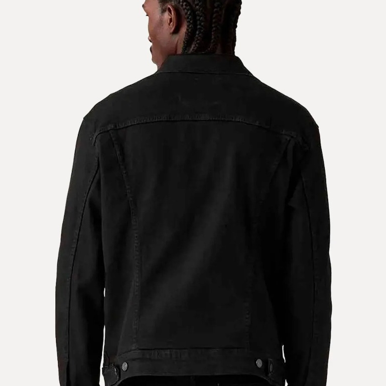 Jaqueta Levis Jeans Masculina Trucker Preta · foto 2