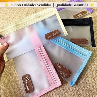Necessaire Personalizada com Nome - Kit Higiene Bucal em Plástico Resistente