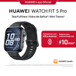 HUAWEI WATCH FIT 5 Pro| Smartwatch Relogio | Tela FullView AMOLED de 1,92" | Mini Treino | 64 GB | ECG