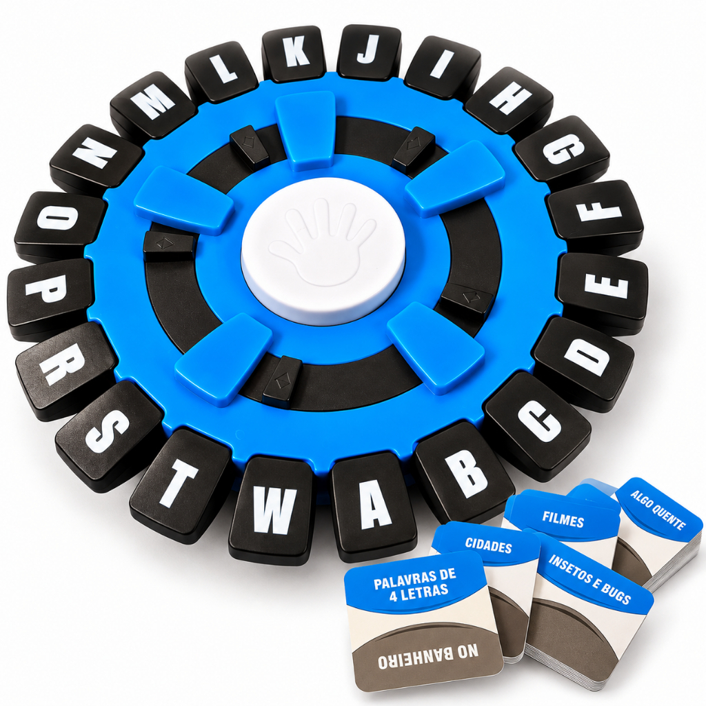 Jogo das Letras Tabuleiro Versão Portugues Letters Game 144 Categorias Stop Tapalavras Mesa