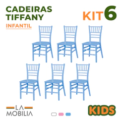 Kit 6 Cadeiras Infantil Polipropileno Festa e Brinquedoteca