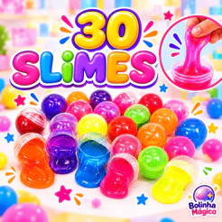 30 Geleca Slime Amoeba Para Kit Festa Infantil Lembrancinha Aniversario Prenda