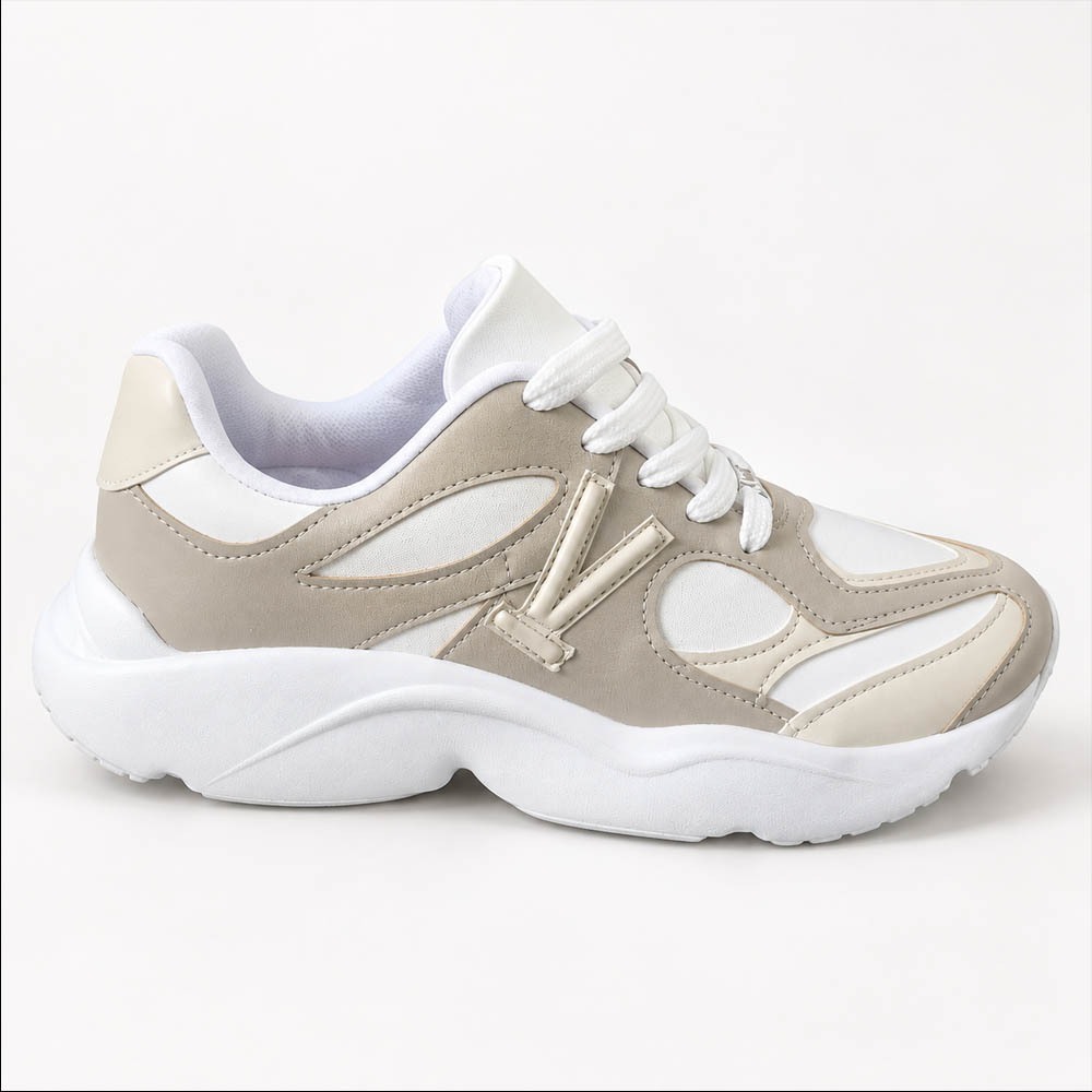 Tênis Feminino Vizzano Chunky Sneaker Macio Estiloso Antiderrapante Moderno Conforto Plataforma Original
