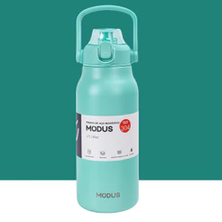 Modus Garrafa Térmica Esportiva 1700ml Aço Inox Grande Capacidade Antivazamento Com Alça Para Academia Camping Viagem