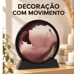 Enfeite Moldura Areia Fluída Paisagem em movimento