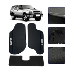 Jogo de Tapete Emborrachado para Blazer 1995 a 2011 Automotivo Impermeavel
