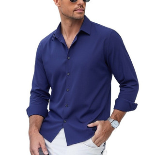 [Manga Longa]Camisa Social Linho Masculina [Manga Longa] Viscolinho  Cores Confortável 20…