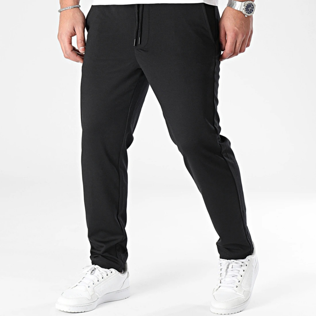 Calça Moletom Lisa Básica Premium Algodão Flanelado Preto Confortável Treino