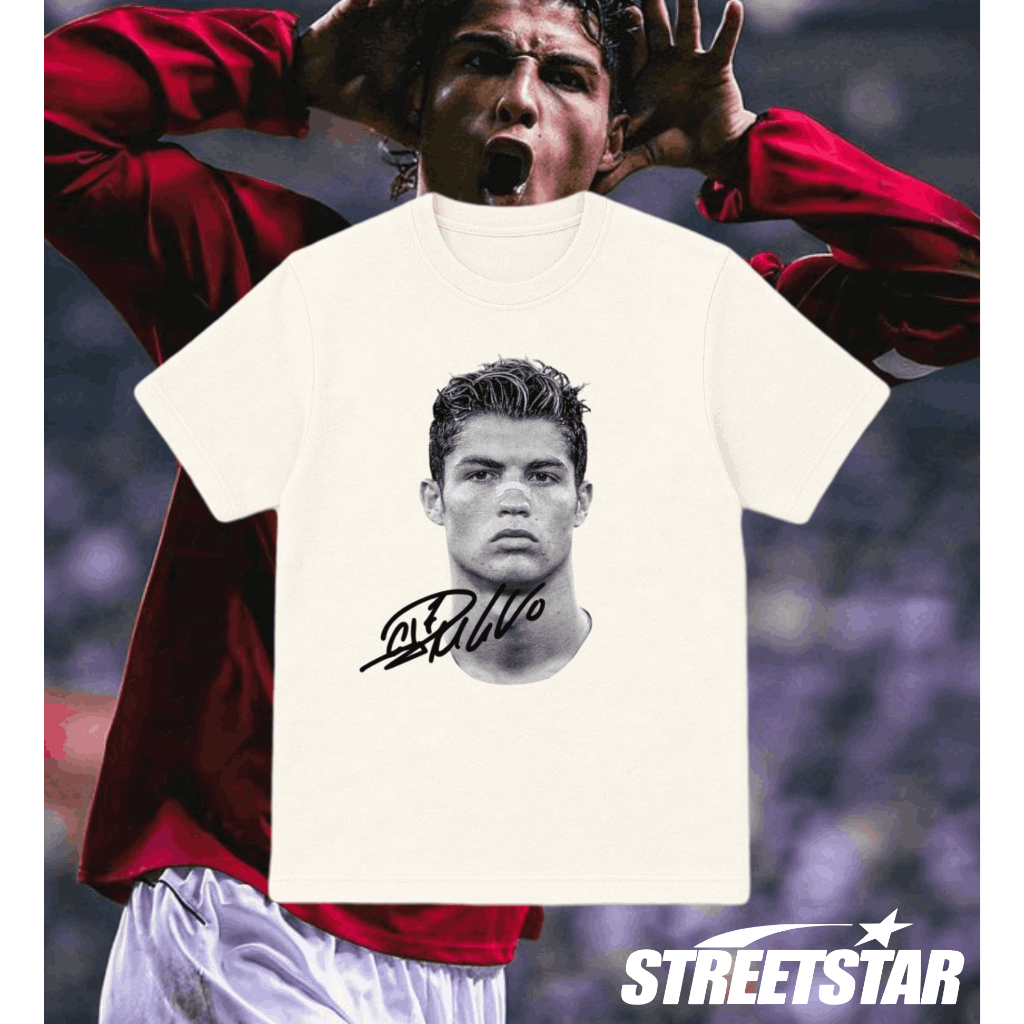 Camiseta Adulto/Infantil Unissex  Streetwear CR7 Cristiano Ronaldo Portugal Futebol Craque  Algodão P AO G1