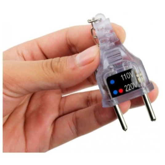 Chaveiro Teste Identificador Tensão Voltagem 110/220v Tomada em Oferta na Shopee