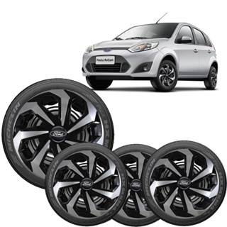 Kit 4 Calota Esportivas spider Aro 13 14 15 Compativel Com  Fiesta Sedan Escort Focus em Oferta na Shopee