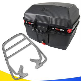 Bagageiro Cromado Titan 160  2016 a 2024 Baú 35 Litros Stoned Preto C/ Base em Oferta na Shopee