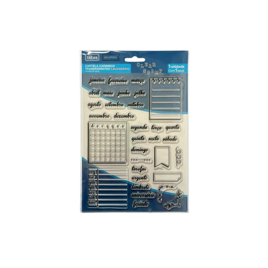 CARTELA CARIMBO 15X20CM CALENDÁRIO