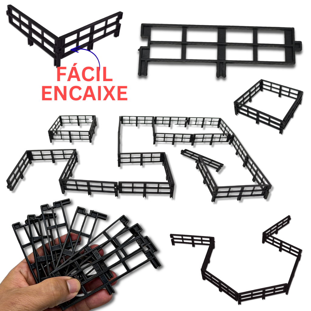 Cerquinha Cerca Animais Borracha Fazendinha Safari Brinquedo