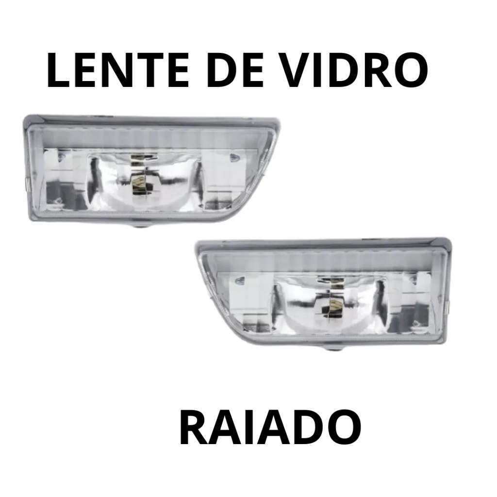 Kit Farolete Milha Gol Quadrado Botão Mod Original + Lâmpada · foto 2