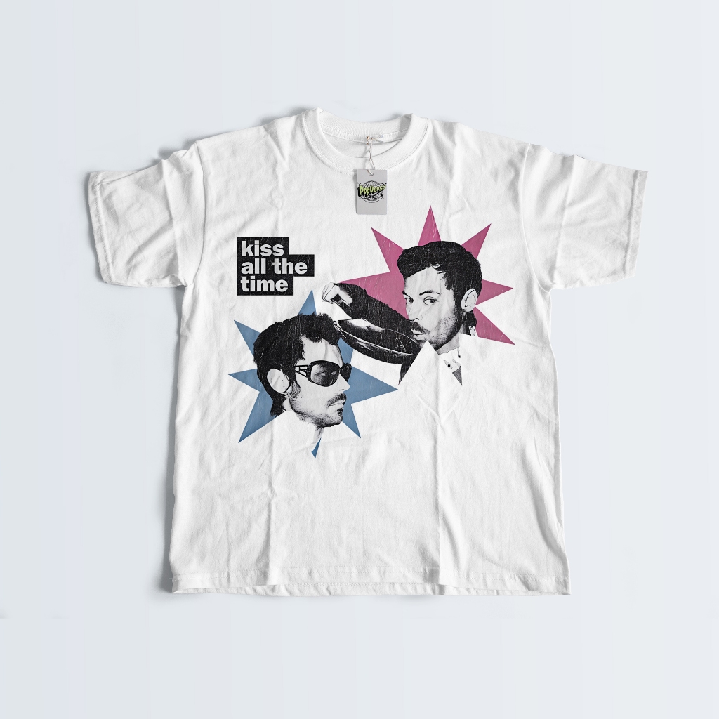 CAMISETA - HARRY STYLES -  KISS ALL THE TIME DISCO OCCASIONALLY - TOGETHER TOGETHER TOUR - 100% ALGODÃO  + BRINDES